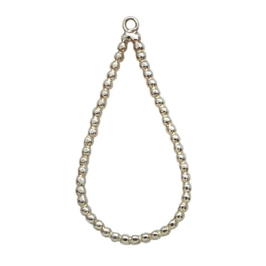 Wholesale Sterling Silver Large Teardrop 40mm Pendant, Charms and Pendants for Jewelry Making, Wholesale Findings