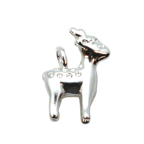 Wholesale Sterling Silver Reindeer Charm, Charms and Pendants for Jewelry Making, Wholesale Findings