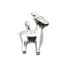 Wholesale Sterling Silver Reindeer Charm, Charms and Pendants for Jewelry Making, Wholesale Findings