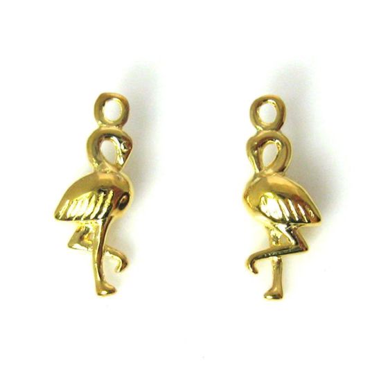 Wholesale Sterling Silver Flamingo Charm, Charms and Pendants for Jewelry Making, Wholesale Findings
