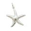 Wholesale 925 Sterling Silver Textured Starfish Charm - 25mm (1 pc)