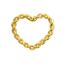 Wholesale Gold plated Sterling Silver Twisted Heart Connector Link, Charms and Pendants for Jewelry Making, Wholesale Findings