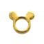 Wholesale Gold plated Sterling Silver Mouse Ears Charm, Charms and Pendants for Jewelry Making, Wholesale Findings