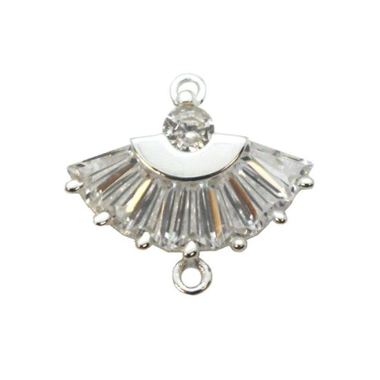 Wholesale Sterling Silver Oriental Hand Fan Charm, Charms and Pendants for Jewelry Making, Wholesale Findings