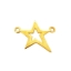 Wholesale Gold plated Sterling Silver Tiny Flat Star Connector, Charms and Pendants for Jewelry Making, Wholesale Findings