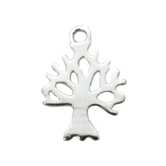 Wholesale Sterling Silver Tree of Life Cut Out Charm, Charms and Pendants for Jewelry Making, Wholesale Findings