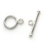 Wholesale Sterling Silver Simple Tiny Circle Toggle (Sold per 2 sets)
