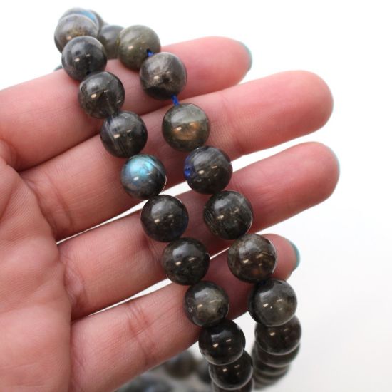 Wholesale Labradorite Beads - 10mm Round Smooth Shape (sold per strand)
