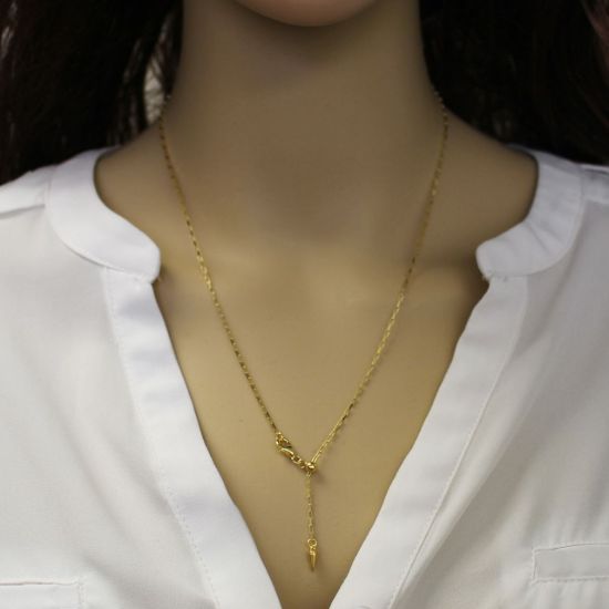 Wholesale Gold Over Sterling Silver Adjustable Finished Chain - Small Box Chain