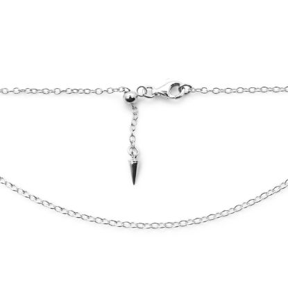 Wholesale Sterling Silver Adjustable Finished Chain - Strong Cable Oval