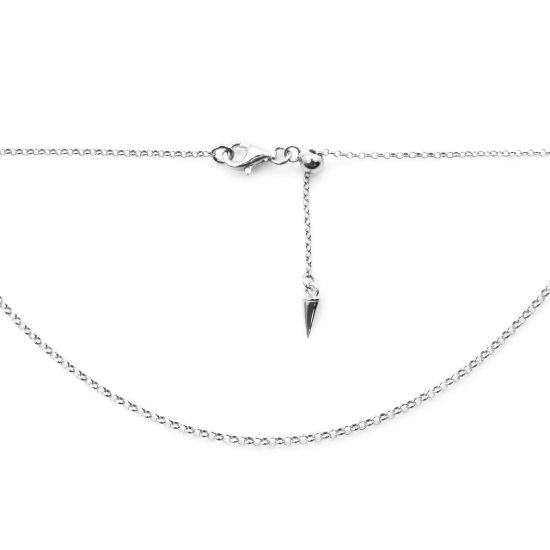 Wholesale 925 Sterling Silver Adjustable Finished Chain - 1mm Rolo Chain