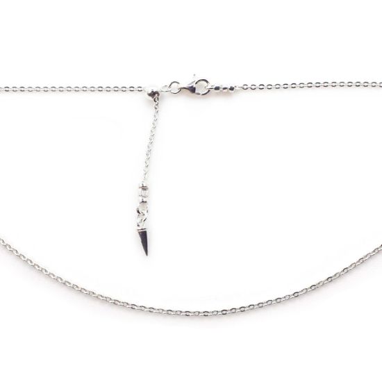 Wholesale 925 Italian Sterling Silver Adjustable Finished Chain - Solid Oval Cable Chain