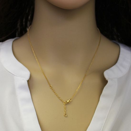 Wholesale 1/20 14K Gold Filled Adjustable Finished Chain - 1mm Rolo Chain