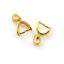 Wholesale Gold plated Sterling Silver Teardrop Pinch Bail Connector, Wholesale Findings