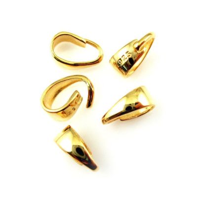 Wholesale Gold plated Sterling Silver Classic Smooth Bail Connector, Wholesale Findings