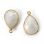 Wholesale Gold plated Sterling Silver Teardrop Moonstone Bezel Gemstone Pendant, Wholesale Gemstone Pendants for Jewelry Making