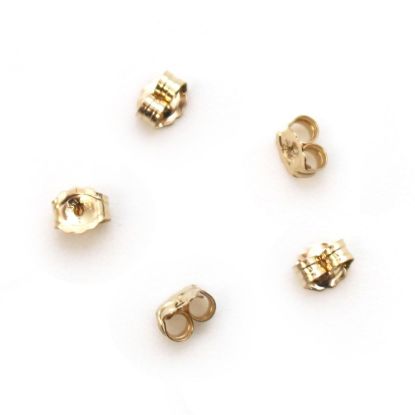 Wholesale 1/20 14K Gold Filled Butterfly Earring Post Backs Earnuts (5 pairs)