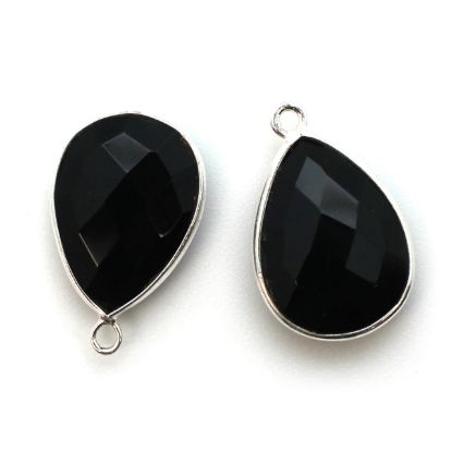 Wholesale Sterling Silver Teardrop Bezel Smokey Quartz Gemstone Pendant, Wholesale Gemstone Pendants for Jewelry Making