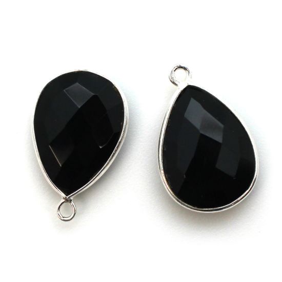 Wholesale Sterling Silver Teardrop Bezel Smokey Quartz Gemstone Pendant, Wholesale Gemstone Pendants for Jewelry Making