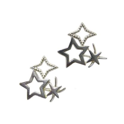 Wholesale Sterling Silver Firework Studs Earrings for Jewelry Making, Wholesale Earwire and Findings