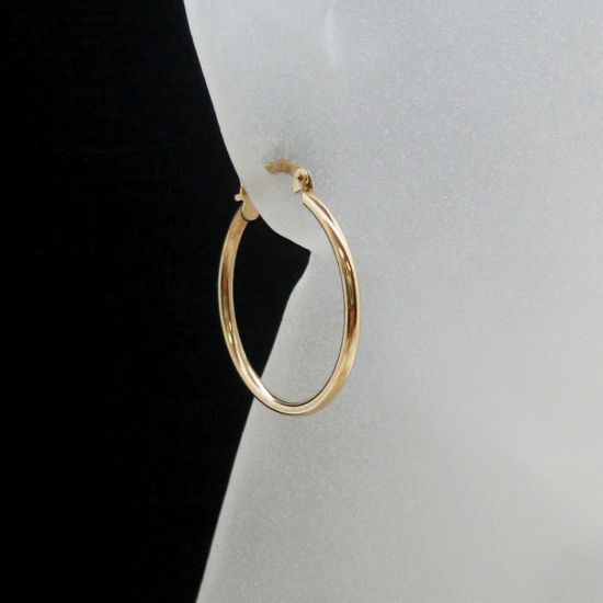 Wholesale 14K Gold Filled Endless Hoop Earrings 30mm (Sold per pair)