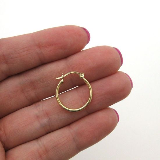 Wholesale 14K Gold Filled Endless Hoop Earrings 30mm (Sold per pair)