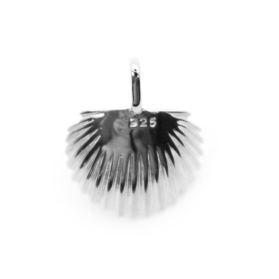 Wholesale 925 Sterling Silver Clam Shell Pearl Cup Bail for Half-Drilled Pearls (1 pc)