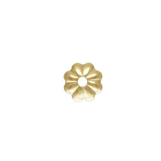 Wholesale gold filled 4mm flower bead cap