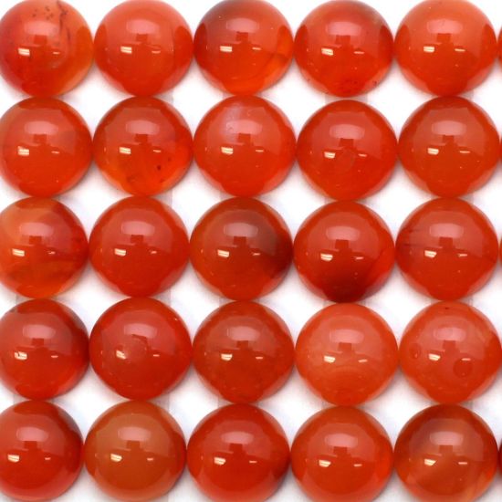 Wholesale Cabochon Carnelian Round, 10mm, Grade A+