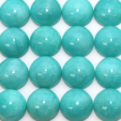 Wholesale Cabochon Amazonite Round, 12mm, Grade A-