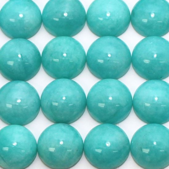 Wholesale Cabochon Amazonite Round, 12mm, Grade A-