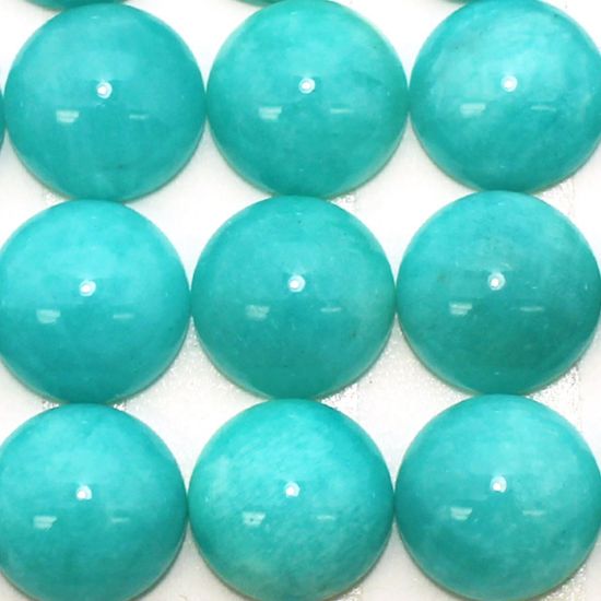 Wholesale Cabochon Amazonite Round, 15mm, Grade A+