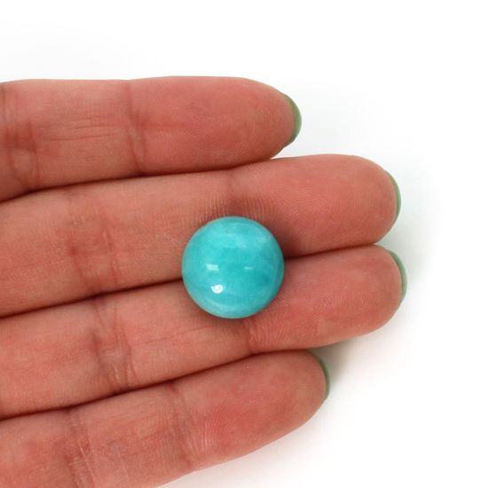 Wholesale Cabochon Amazonite Round, 15mm, Grade A+