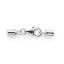 Wholesale Sterling Silver Smooth Tube End Cap and Clasp Set - 3.5mm (1 set)