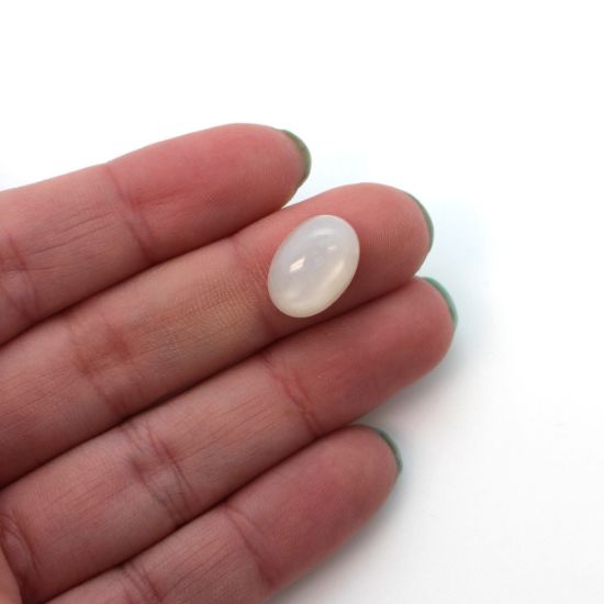 Wholesale Cabochon White Moonstone Oval, 10x14mm, Grade AA