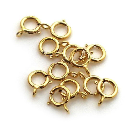Wholesale 1/20 14K Gold Filled Spring Ring Clasps - 5.5mm (pack of 5)