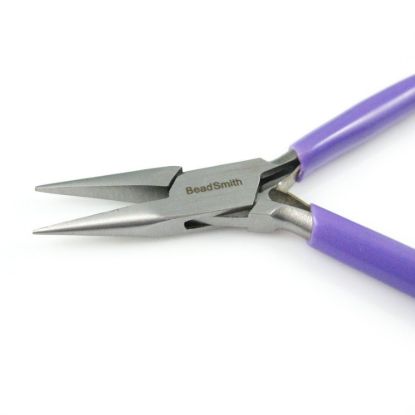 Beadsmith Super-fine Chain Nose Pliers with Spring