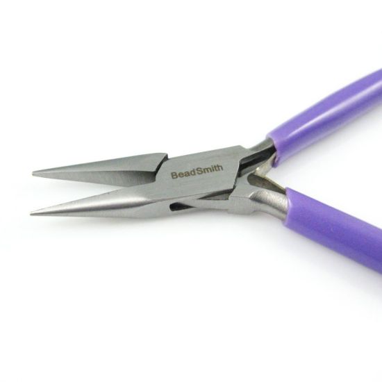 Beadsmith Super-fine Chain Nose Pliers with Spring