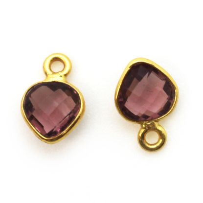 Wholesale Sterling Silver Elongated Teardrop Bezel Amethyst Quartz Gemstone Pendant, Wholesale Gemstone Pendants for Jewelry Making