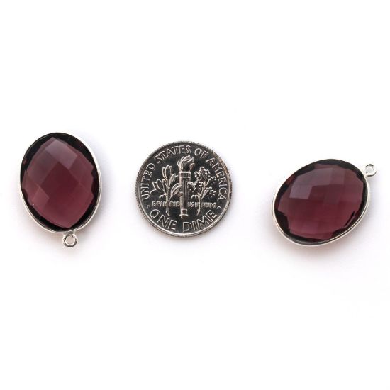 Wholesale Sterling Silver Oval Bezel Pink Amethyst Quartz Gemstone Pendant, Wholesale Gemstone Pendants for Jewelry Making