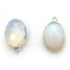 Wholesale Sterling Silver Oval Bezel Opalite Gemstone Pendant, Wholesale Gemstone Pendants for Jewelry Making
