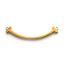 Wholesale Gold Over Sterling Silver Smiley Bar Connector - 37mm
