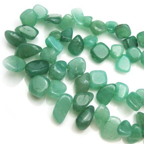 Wholesale Green Natural Aventurine - Irregular Shape (sold per strand)