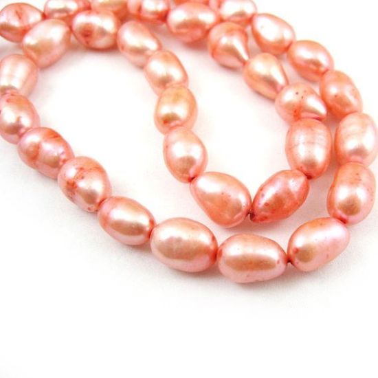 Wholesale Pink Freshwater Pearl Nuggets, 9-10mm - June Birthstone (Sold Per Strand)