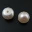 Wholesale White Freshwater Button Pearls 9-10mm - June Birthstone (Sold Per Pair)