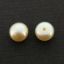 Wholesale Cream Freshwater Button Pearls 6-6.5mm - June Birthstone (Sold Per Pair)