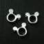 Wholesale 925 Sterling Silver Mouse Ears Charm Bead - 9mm (1 pc)