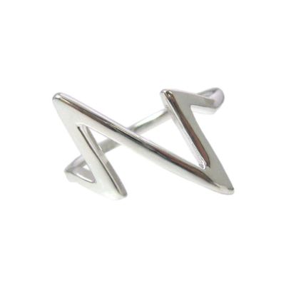 Wholesale 925 Sterling Silver Heartbeat Lifeline Ring - Adjustable (1 piece)