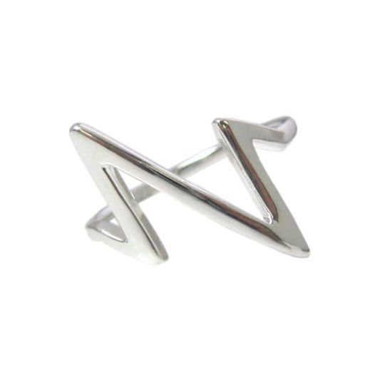 Wholesale 925 Sterling Silver Heartbeat Lifeline Ring - Adjustable (1 piece)