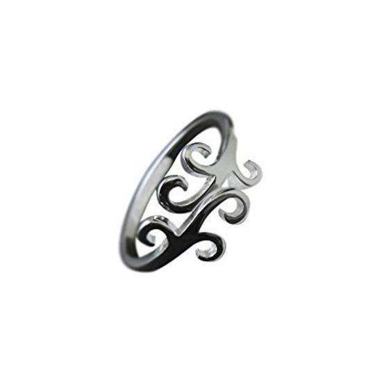 Wholesale 925 Sterling Silver Simple Silver Vine Ring - Adjustable (1 piece)